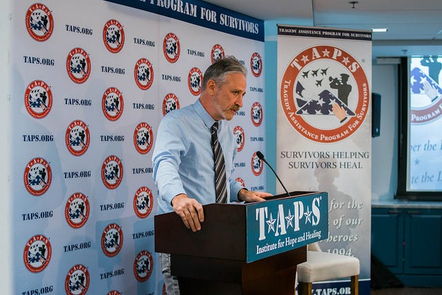 Stewart giving heartfelt opening remarks