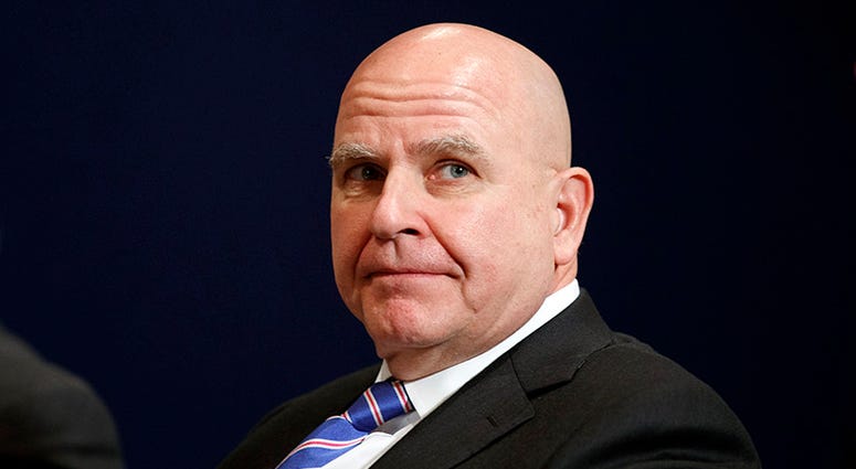 This Jan. 25, 2018 file photo shows then National Security Adviser H.R. McMaster during a meeting at the World Economic Forum in Davos, Switzerland. HarperCollins Publishers said, Wednesday, July 11, that McMaster’s upcoming book, “Battlegrounds."
