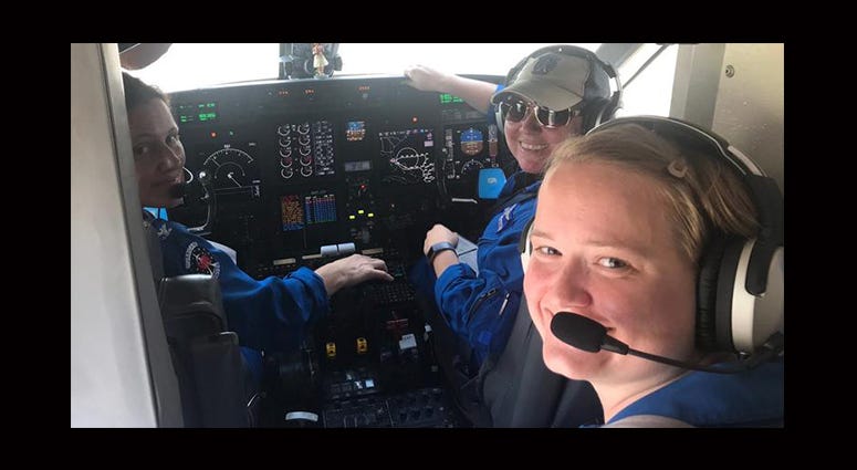 All-female crew crew tracks Dorian for NOAA All-female crew crew tracks Dorian for NOAA