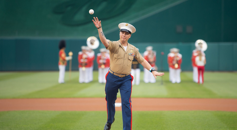 Jarad Stout first pitch