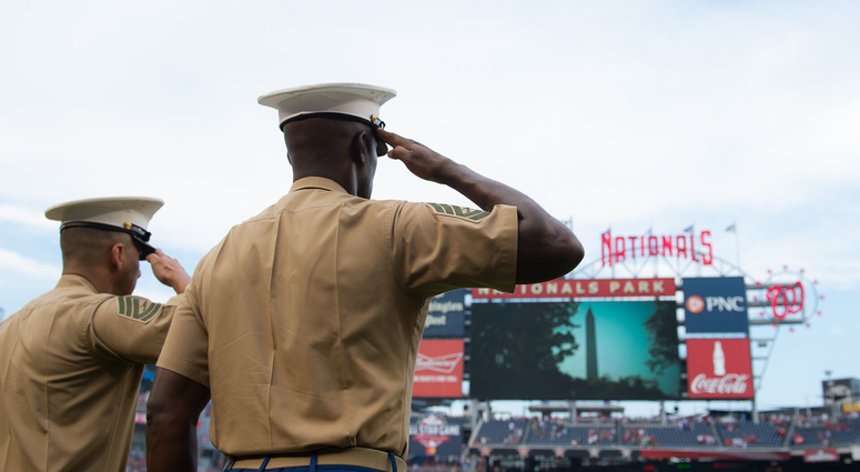 Scoreboard salute