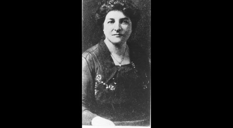 Pvt. Opha May Johnson, first enlisted female Marine sometime after joining the Marine Corps. Johnson enlisted into the reserve in August of 1918, as a 40-year-old. Opha Mae Johnson was the first woman to serve in the United States Marine Corps