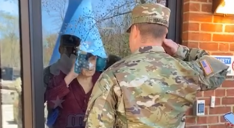 First salute