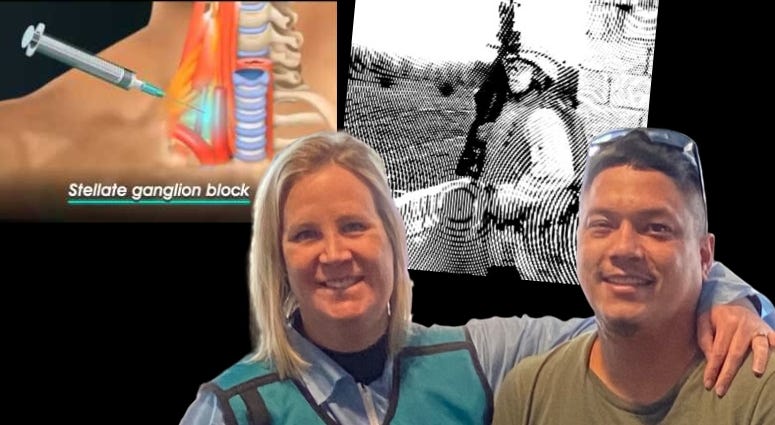 Arturo Weber and Doc Shauna Springer share SGB neck injections treat PTSD Arturo Weber and Doc Shauna Springer share SGB neck injections treat PTSD