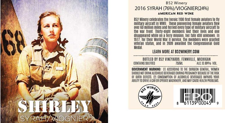 Shirley Wine Label