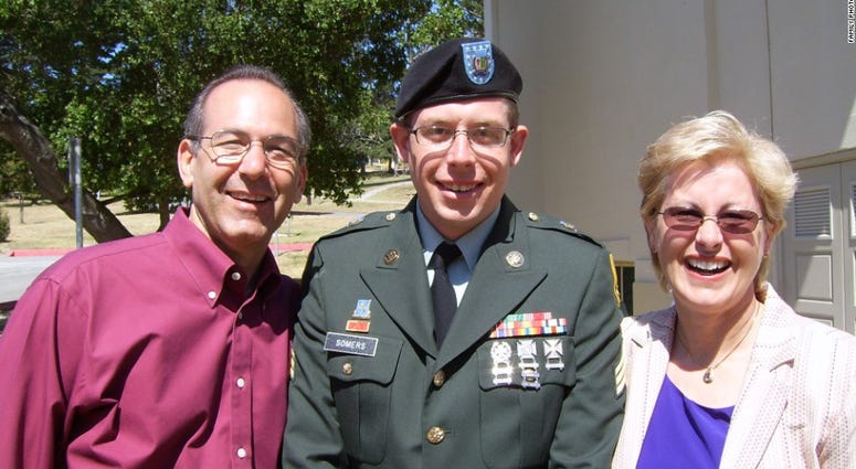 Sgt. Daniel Somers and his parents, Howard and Jean. Sgt. Daniel Somers and his parents, Howard and Jean.