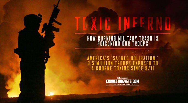 Toxic Inferno: 3.5 million troops exposed to airborne toxins since 9/11 ToxicInferno4