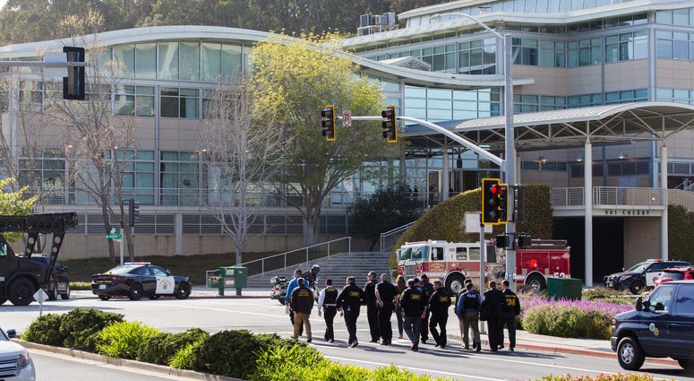 Authorities react to a shooter at the YouTube Headquarters Authorities react to a shooter at the YouTube Headquarters