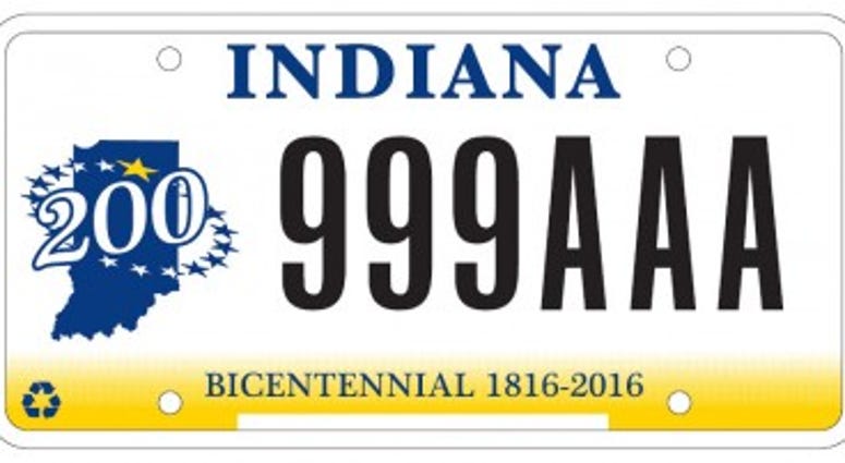 Indiana License Plate