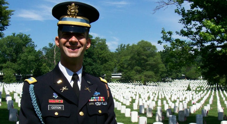 Sen. Tom Cotton served a tour with The Old Guard at Arlington National Cemetery Sen. Tom Cotton during his tour with The Old Guard at Arlington National Cemetery
