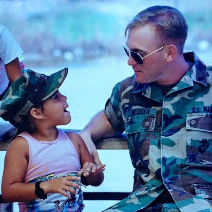 Jake Messier with a Cuban refugee in Guantanamo Bay in 1995. Jake Messier with a Cuban refugee in Guantanamo Bay in 1995.