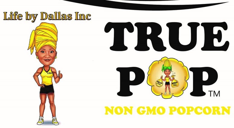 Dr. Renette Dallas is the founder od True Pop, and a caricature of her appears on the label itself.