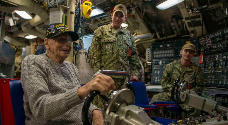 World War II Veteran Visits USS Pennsylvania