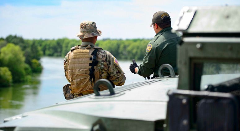 Texas guardsman and U.S. Border Patrol agent