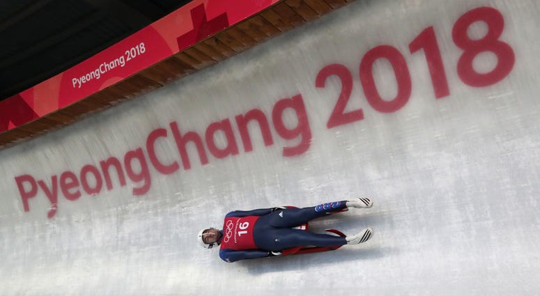 Great Britain's Rupert Staudinger during his second practice run in the mens luge at the Olympic Sliding Centre ahead of the PyeongChang 2018 Winter Olympic Games in South Korea. luge