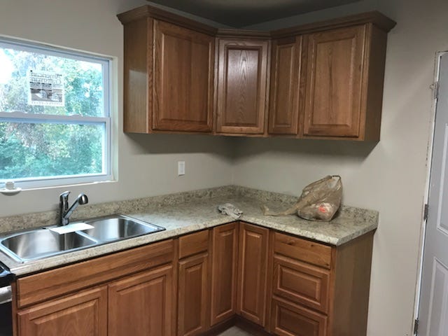 John Greene's kitchen, like the rest of his house, was completely redone. new kitchen