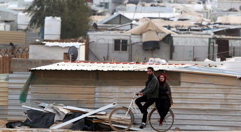 Syrian refugees are seen in the Zaatari Refugee Camp near Mafraq, Jordan, on Jan. 28, 2018. refugees