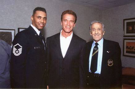 Rob Wilkins with Arnold Schwarzenegger and Ben Weider. Rob Wilkins Arnold Schwarzenegger and Ben Weider