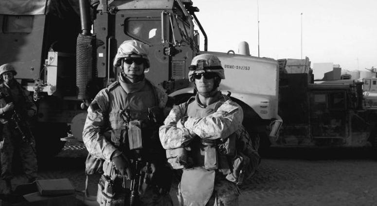 Scott A Huesing in Ramadi, Iraq 2006