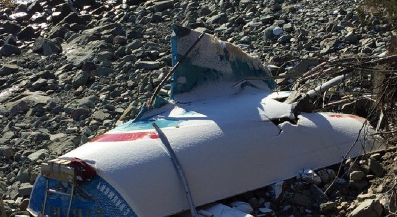Following a winter storm, the wreck of sailing vessel Liberty was mostly destroyed, leaving scattered debris along a quarter-mile stretch of Cape Breton island's east coast