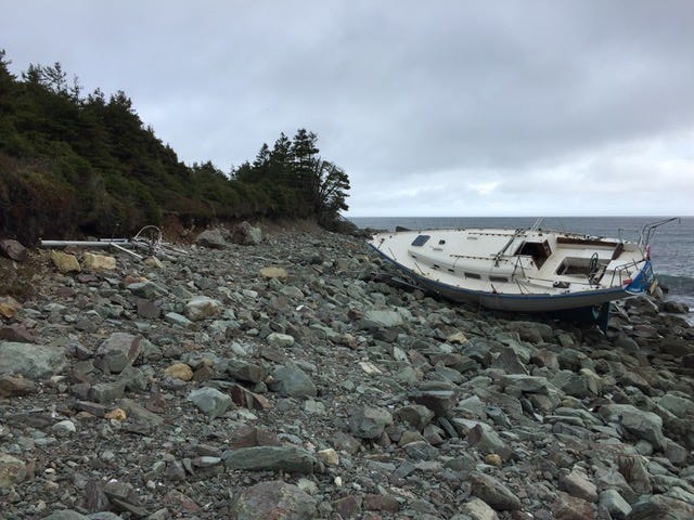 The Liberty wrecked on the east coast of Cape Breton Island's Gabarus Wilderness Area