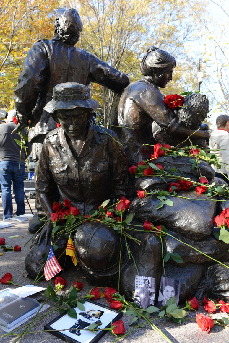 The Vietnam Women's Memorial is seen on Veterans Day, Washington, D.C., Nov. 11, 2013. The Vietnam Women's Memorial is seen on Veterans Day, Washington, D.C., Nov. 11, 2013.