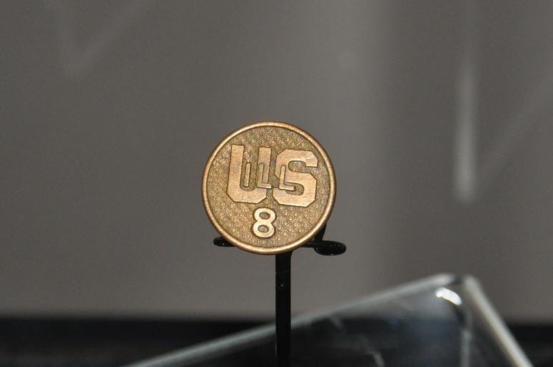 (This Type II Collar Disk was found on the grounds of Camp Lincoln on February 10th 2017. The disk was worn by a member of the 8th Illinois Infantry. The 8th were formally the 370th infantry, an all African American unit who fought for Illinois in the G