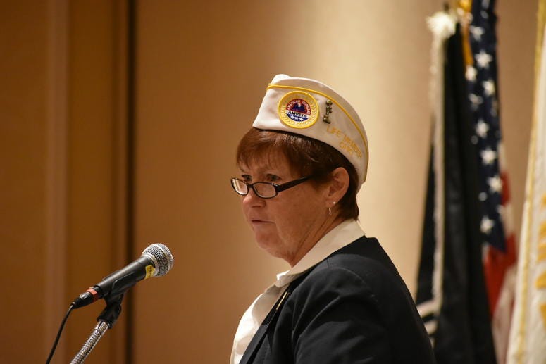 National first vice commander of AMVETS, Jan Brown National first vice commander of AMVETS, Jan Brown