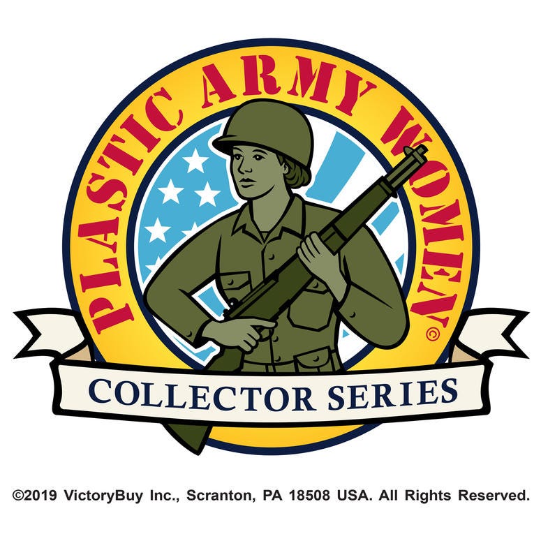 Plastic Army women toys by BMC Toys. PlasticArmyWomen