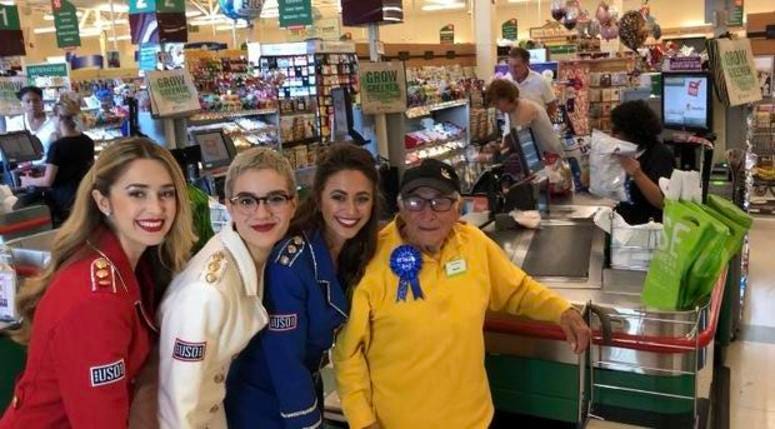 "Benny" Ficeto, aka "Benny the Bagger" was serenaded by USO singers on his 98th Birthday "Benny" Ficeto, aka "Benny the Bagger" was serenaded by USO singers on his 98th Birthday