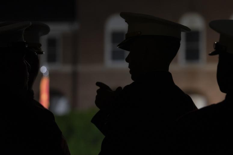 The United States Marine Corps holds an Evening Parade at Marine Barracks, Washington, D.C., May 10, 2019 The United States Marine Corps holds an Evening Parade at Marine Barracks, Washington, D.C., May 10, 2019