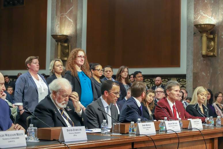 Iraq and Afghanistan Veterans of American during their Storm the Hill event