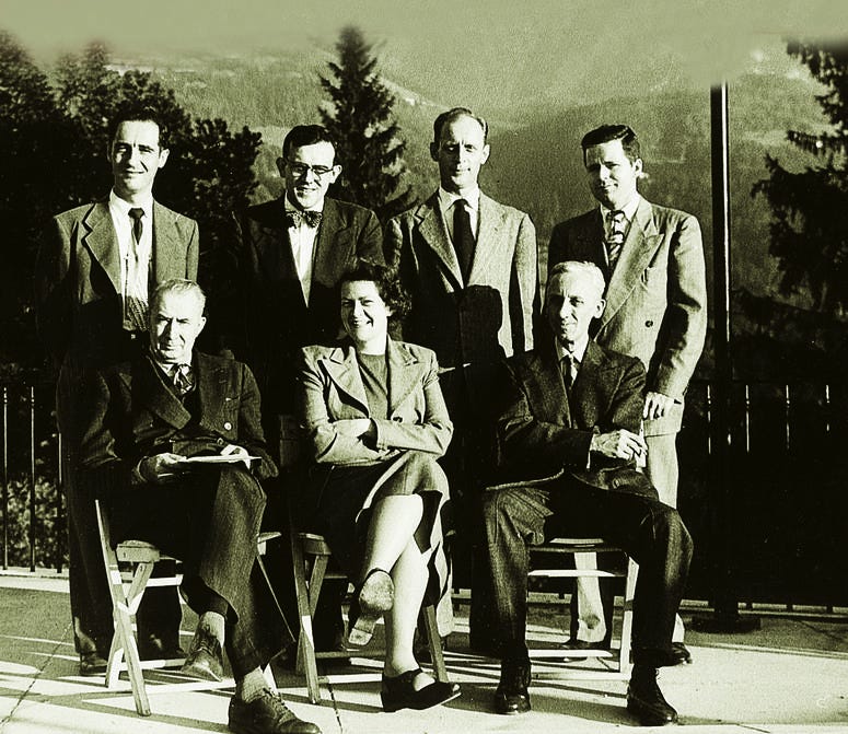 The first seven faculty to teach for UMUC overseas. The first seven faculty to teach for UMUC overseas.