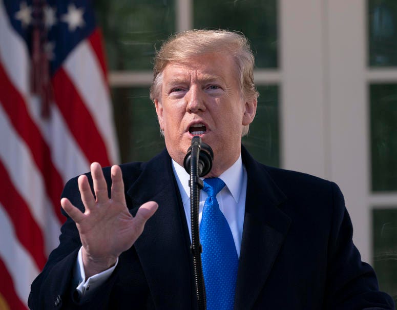 Feb. 15, 2019, Washington, DC, United States: United States President Donald J. Trump declares a National Emergency over the southern border and the need for border security.