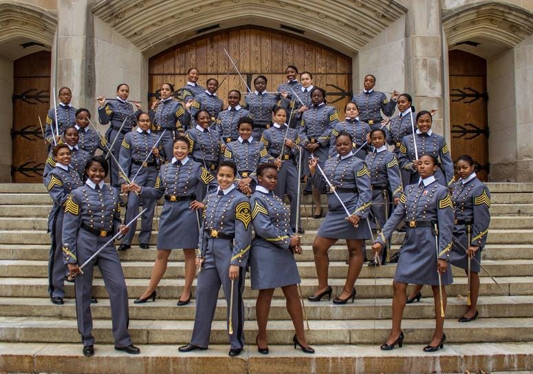 The most recent graduating class at West Point will include the largest class of African American female cadet West Point graduates largest class of African American women in the history of the United States Military Academy