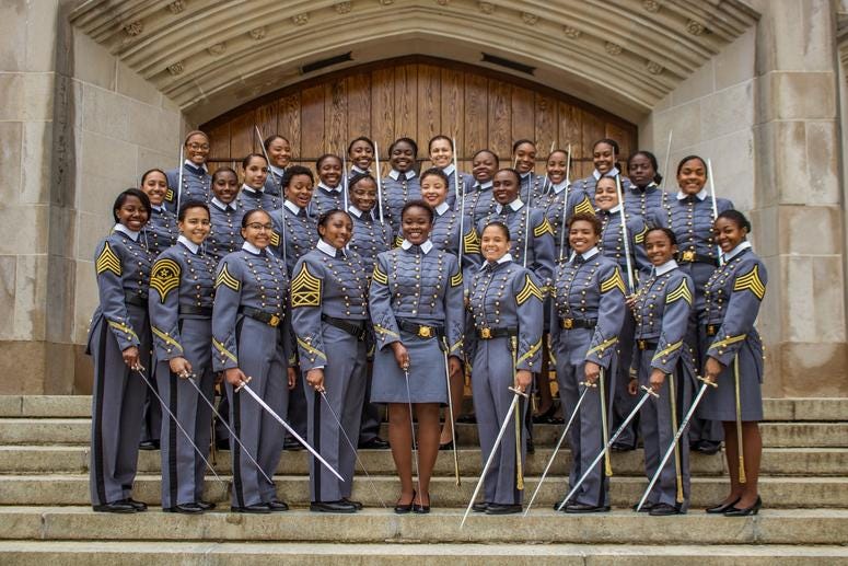 The most recent graduating class at West Point will include the largest class of African American female cadets West Point graduates largest class of black women in the history of the United States Military Academy