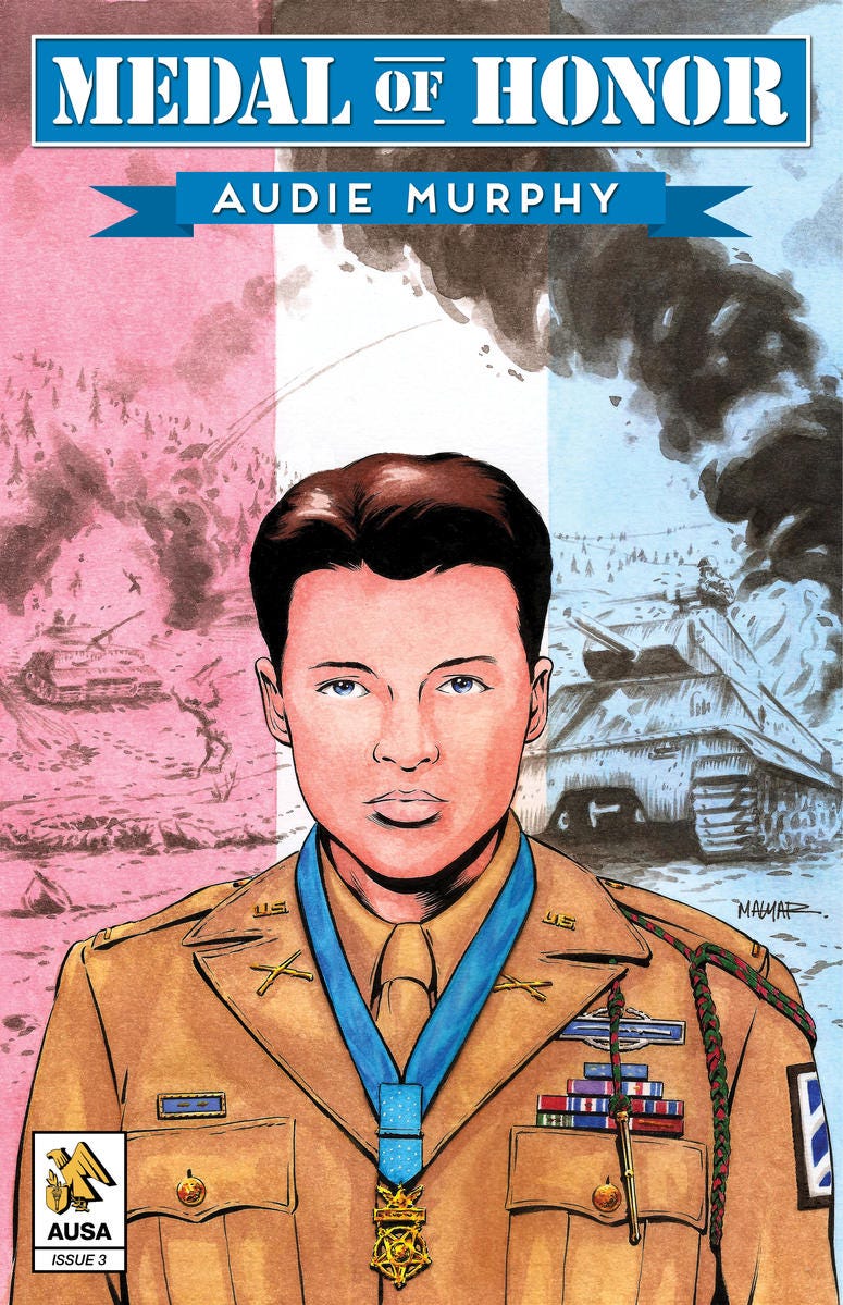 Audie Murphy comic cover Audie Murphy comic cover