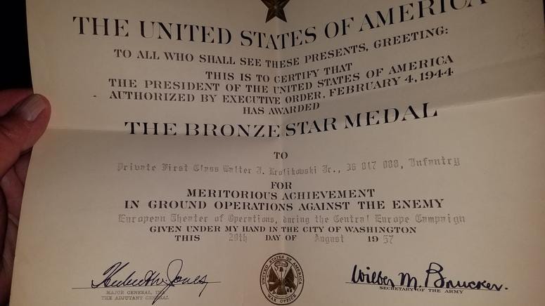 Bronze Star citation