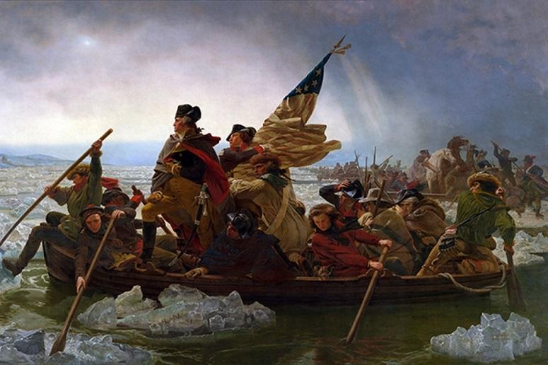 The Battle of Trenton inspired this famous painting by Emanuel Leutze of Gen. George Washington crossing the Delaware River.