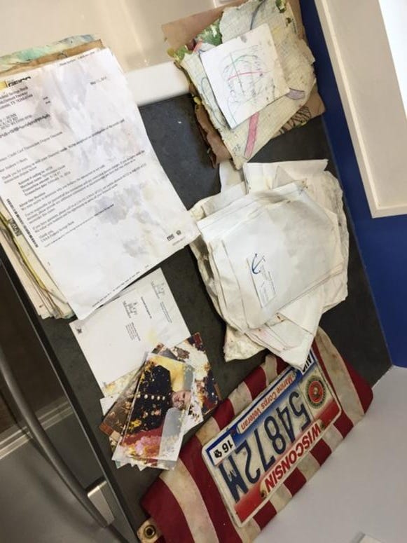 Some of the items Steve Smith recovered from the wreck of Liberty