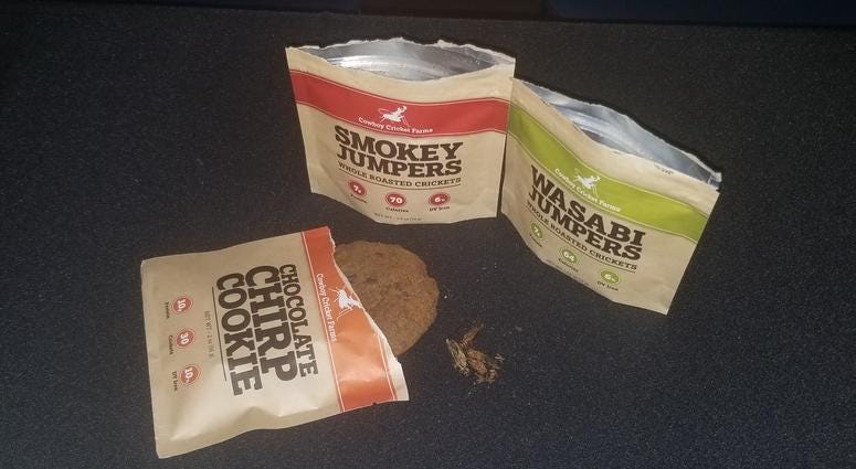 Cowboy Crickets offer cookies, and whole roasted crickets in varying flavors. Cowboy Cricket Farms was co-founded by USCG vets Kathy and James Rolin