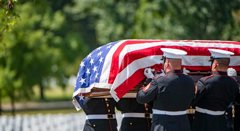 Burial of remains of service member killed in North Korea