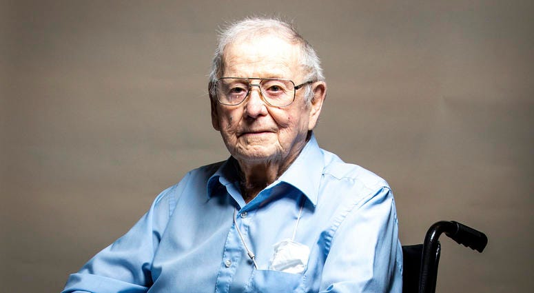 In this Wednesday, Nov. 6, 2019 photo, Morry Crow poses at Good Samaritan Society at St. Martin Village in Rapid City, S.D. In this Wednesday, Nov. 6, 2019 photo, Morry Crow poses at Good Samaritan Society at St. Martin Village in Rapid City, S.D.