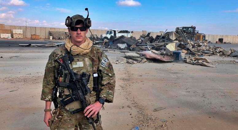 A U.S. soldier stands while bulldozers clear rubble and debris at Ain al-Asad air base in Anbar, Iraq, Monday, Jan. 13, 2020. Ain al-Asad air base was struck by a barrage of Iranian missiles on Wednesday, in retaliation for the U.S. drone strike that kill A U.S. soldier stands while bulldozers clear rubble and debris at Ain al-Asad air base in Anbar, Iraq, Monday, Jan. 13, 2020. Ain al-Asad air base was struck by a barrage of Iranian missiles on Wednesday, in retaliation for the U.S. drone strike that kill