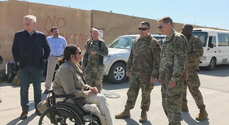 Sen. Duckworth visits Iraq for the first time since being shot down in 2004 Sen. Duckworth visits Iraq for the first time since being shot down in 2004