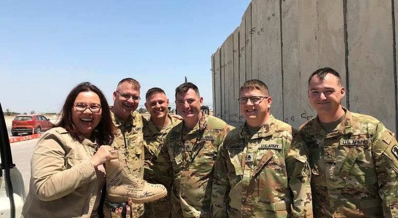 Sen. Duckworth visits Iraq for the first time since being shot down in 2004 Sen. Duckworth visits Iraq for the first time since being shot down in 2004