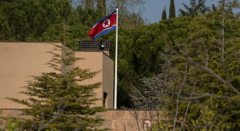 On Feb. 15, 10 people allegedly raided the North Korean embassy in Madrid. Christopher Ahn, a U.S. Marine veteran, was arrested in connection with a February raid of the North Korean embassy in Spain.