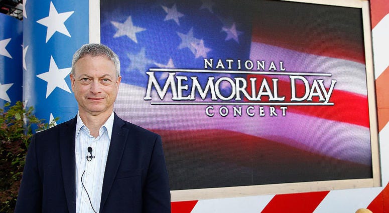Actor and co-host Gary Sinise poses for a photo at the 26th National Memorial Day Concert Rehearsals on May 23, 2015 in Washington, DC. GarySinise