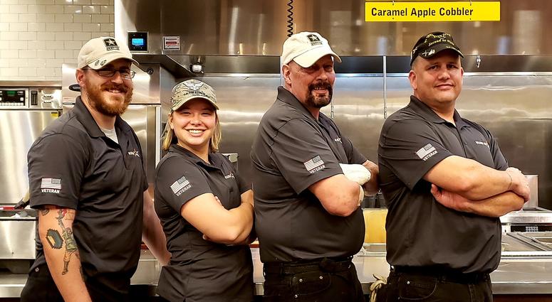 Mission BBQ veteran team members at the Hagerstown, MD location