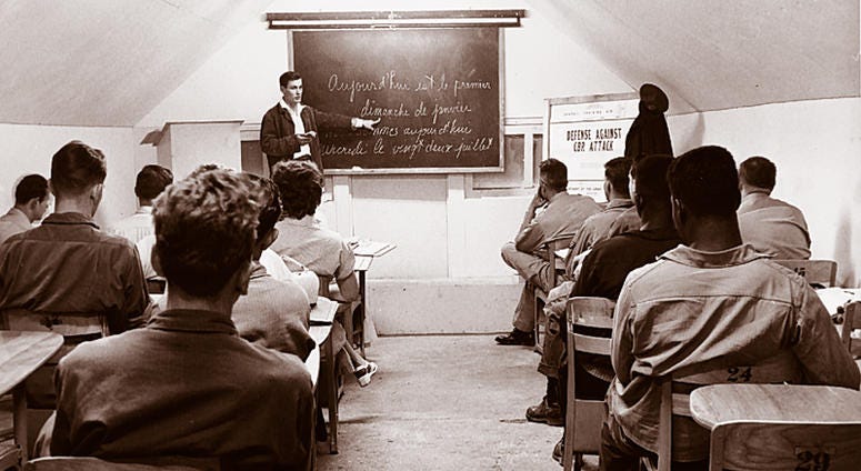 A Class of UMUC students in Europe in the 1950s A Class of UMUC students in Europe in the 1950s